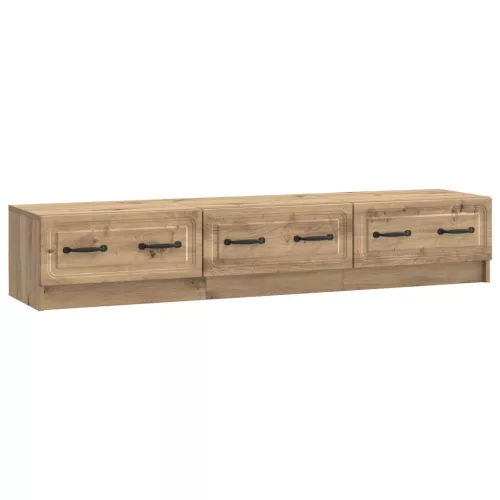 vidaXL TV szekrény Kézműves Tölgy 147 x 34,5 x 27 cm Szerelt Fa