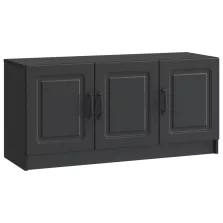 vidaXL TV szekrény Fekete 99 x 34,5 x 47 cm Szerelt Fa