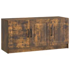   vidaXL TV szekrény Füstös Tölgy 99 x 34,5 x 47 cm Szerelt Fa