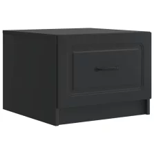   vidaXL Dohányzóasztal fiókkal Fekete 49 x 50 x 37 cm Szerelt Fa