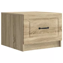   vidaXL Dohányzóasztal fiókkal Sonoma Tölgy 49 x 50 x 37 cm Szerelt Fa