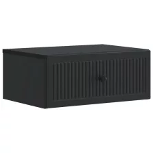   vidaXL Éjjeliszekrény fiókkal Fekete 49 x 34,5 x 20 cm Szerelt Fa