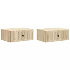   vidaXL Éjjeliszekrény 2 pcs Sonoma Tölgy 49 x 34,5 x 20 cm Szerelt Fa