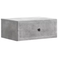   vidaXL Éjjeliszekrény fiókkal Betonszürke 49 x 34,5 x 20 cm Szerelt Fa