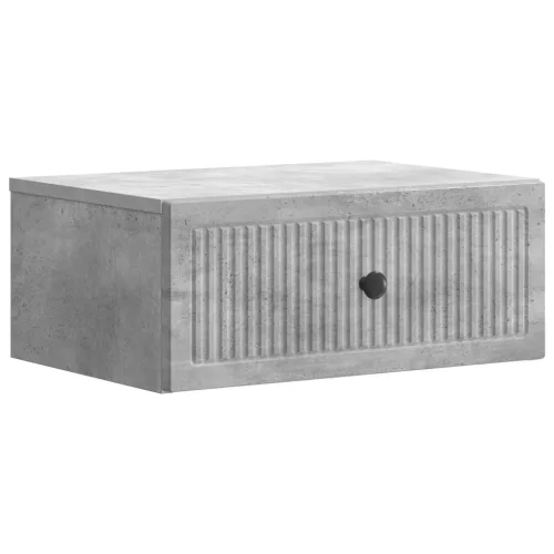 vidaXL Éjjeliszekrény fiókkal Betonszürke 49 x 34,5 x 20 cm Szerelt Fa