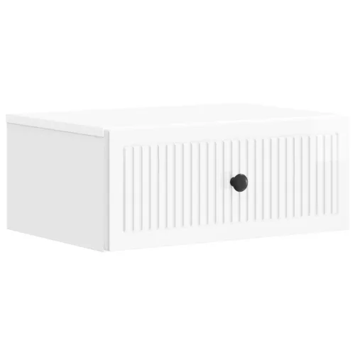 vidaXL Éjjeliszekrény Magasfényű Fehér 49 x 34,5 x 20 cm Szerelt Fa