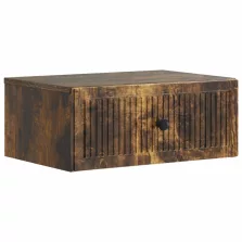   vidaXL Éjjeliszekrény Füstös Tölgy 49 x 34,5 x 20 cm Szerelt Fa