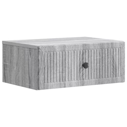 vidaXL Éjjeliszekrény Szürke Sonoma 49 x 34,5 x 20 cm Szerelt Fa