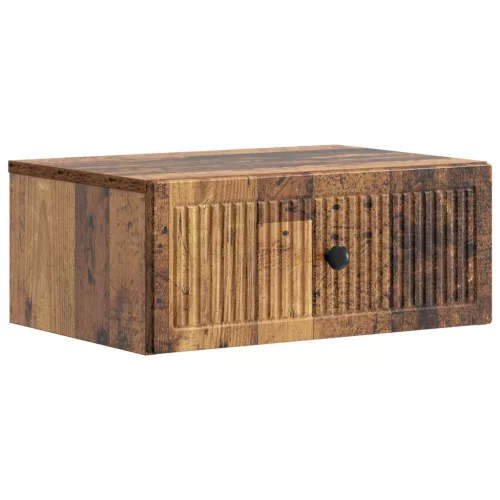 vidaXL Éjjeliszekrény fiókkal Antik Fa 49 x 34,5 x 20 cm Szerelt Fa