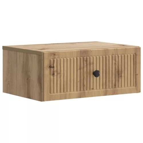 vidaXL Éjjeliszekrény Kézműves Tölgy 49 x 34,5 x 20 cm Szerelt Fa