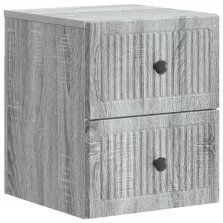   vidaXL Fali éjjeli szekrény Szürke Sonoma 33 x 34,5 x 40 cm Szerelt Fa