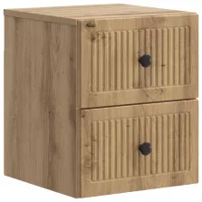   vidaXL Fali éjjeli szekrény fiókkal Kézműves Tölgy 33 x 34,5 x 40 cm