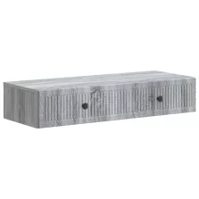   vidaXL Fali oldaltábla Szürke Sonoma 87,5 x 34,5 x 17 cm Szerelt Fa