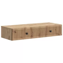   vidaXL Fali oldaltábla Kézműves Tölgy 87,5 x 34,5 x 17 cm Szerelt Fa