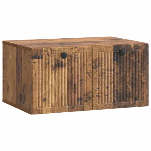 vidaXL Fali TV szekrény Antik Fa 59,5 x 41 x 30 cm Szerelt Fa