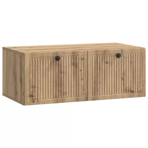 vidaXL Fali TV szekrény Kézműves Tölgy 78,5 x 41 x 30 cm Szerelt Fa