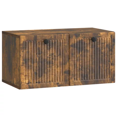 vidaXL Fali TV szekrény Füstös Tölgy 59,5 x 31 x 30 cm Szerelt Fa