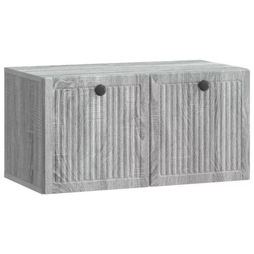 vidaXL Fali TV szekrény Szürke Sonoma 59,5 x 31 x 30 cm Szerelt Fa