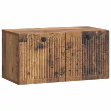  vidaXL Fali TV szekrény Antik Fa 59,5 x 31 x 30 cm Szerelt Fa