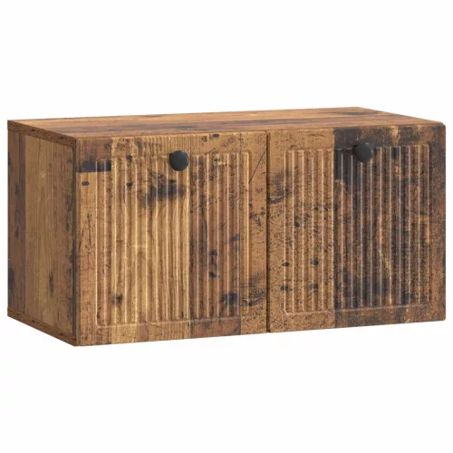 vidaXL Fali TV szekrény Antik Fa 59,5 x 31 x 30 cm Szerelt Fa