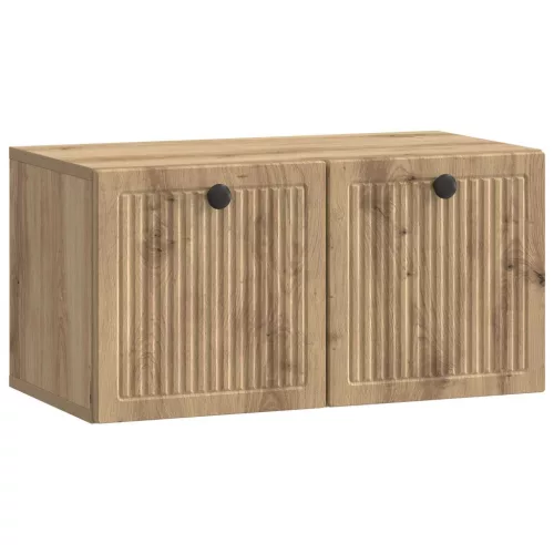 vidaXL Fali TV szekrény Kézműves Tölgy 59,5 x 31 x 30 cm Szerelt Fa