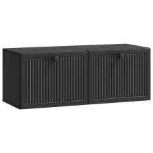 vidaXL Fali TV szekrény Fekete 78,5 x 31 x 30 cm Szerelt Fa