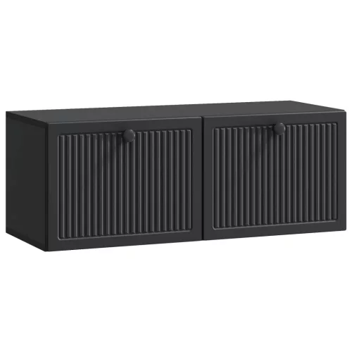 vidaXL Fali TV szekrény Fekete 78,5 x 31 x 30 cm Szerelt Fa