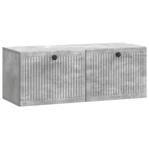 vidaXL Fali TV szekrény Betonszürke 78,5 x 31 x 30 cm Szerelt Fa