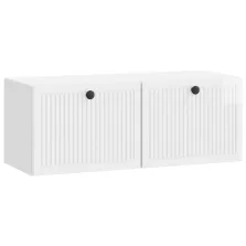   vidaXL Fali TV szekrény Magasfényű Fehér 78,5 x 31 x 30 cm Szerelt Fa
