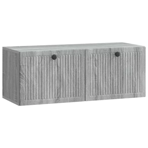 vidaXL Fali TV szekrény Szürke Sonoma 78,5 x 31 x 30 cm Szerelt Fa