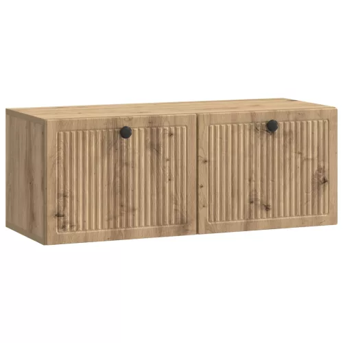 vidaXL Fali TV szekrény Kézműves Tölgy 78,5 x 31 x 30 cm Szerelt Fa