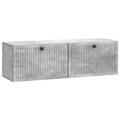 vidaXL Fali TV szekrény Betonszürke 98 x 31 x 30 cm Szerelt Fa