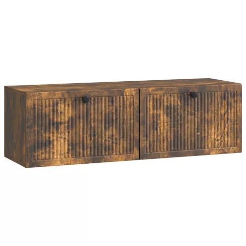 vidaXL Fali TV szekrény Füstös Tölgy 98 x 31 x 30 cm Szerelt Fa