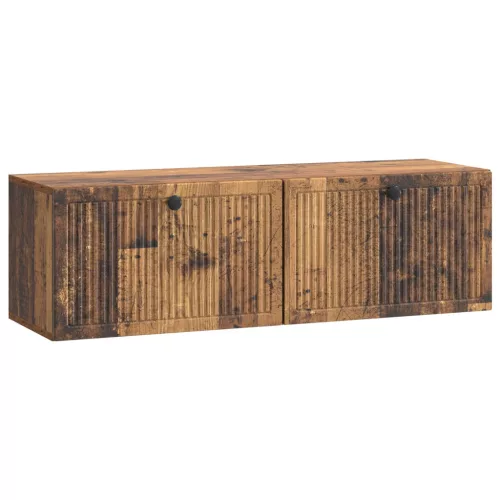 vidaXL Fali TV szekrény Antik Fa 98 x 31 x 30 cm Szerelt Fa