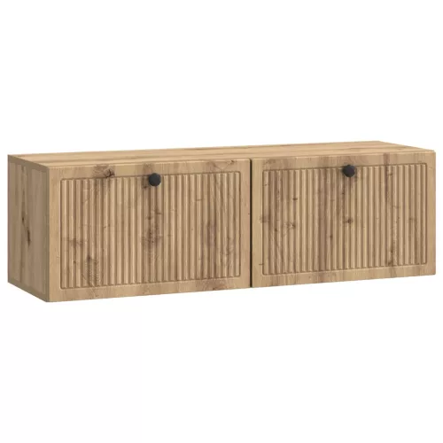 vidaXL Fali TV szekrény Kézműves Tölgy 98 x 31 x 30 cm Szerelt Fa
