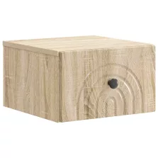   vidaXL Fali éjjeli szekrény Sonoma Tölgy 33 x 34,5 x 20 cm Szerelt Fa