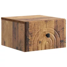   vidaXL Fali éjjeli szekrény Antik Fa 33 x 34,5 x 20 cm Szerelt Fa