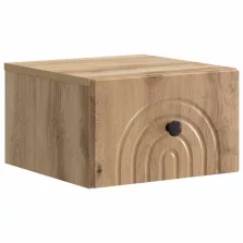   vidaXL Fali éjjeli szekrény fiókkal Kézműves Tölgy 33 x 34,5 x 20 cm