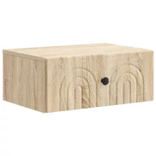   vidaXL Fali éjjeli szekrény Sonoma Tölgy 49 x 34,5 x 20 cm Szerelt Fa