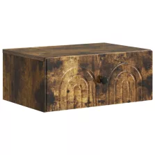   vidaXL Fali éjjeli szekrény Füstös Tölgy 49 x 34,5 x 20 cm Szerelt Fa