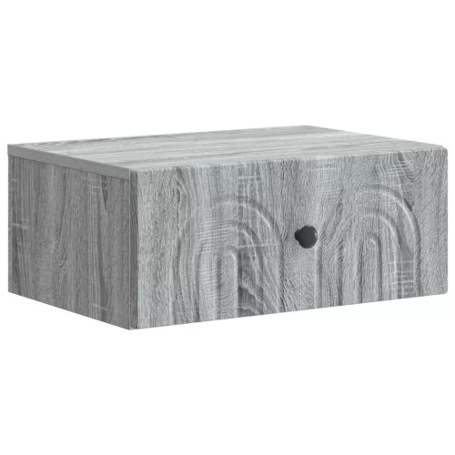 vidaXL Fali éjjeli szekrény Szürke Sonoma 49 x 34,5 x 20 cm Szerelt Fa