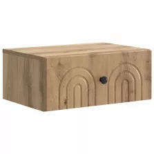   vidaXL Fali éjjeli szekrény fiókkal Kézműves Tölgy 49 x 34,5 x 20 cm