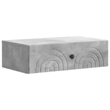   vidaXL Fali oldaltábla Betonszürke 59 x 34,5 x 17 cm Szerelt Fa
