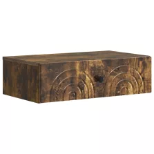   vidaXL Fali oldaltábla Füstös Tölgy 59 x 34,5 x 17 cm Szerelt Fa