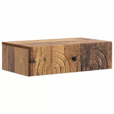   vidaXL Fali oldaltábla Antik Fa 59 x 34,5 x 17 cm Szerelt Fa