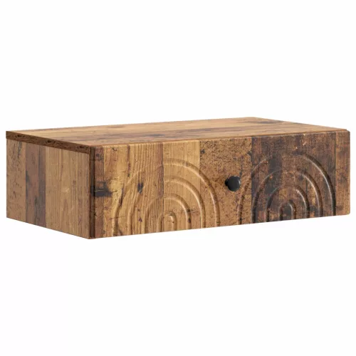 vidaXL Fali oldaltábla Antik Fa 59 x 34,5 x 17 cm Szerelt Fa