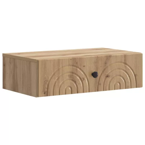 vidaXL Fali oldaltábla Kézműves Tölgy 59 x 34,5 x 17 cm Szerelt Fa