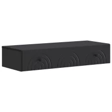   vidaXL Fali oldaltábla Fekete 87,5 x 34,5 x 17 cm Szerelt Fa