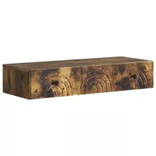   vidaXL Fali oldaltábla Füstös Tölgy 87,5 x 34,5 x 17 cm Szerelt Fa