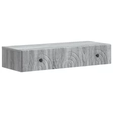   vidaXL Fali oldaltábla Szürke Sonoma 87,5 x 34,5 x 17 cm Szerelt Fa